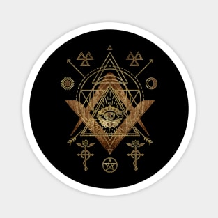 Mystical Sacred Geometry Ornament Magnet